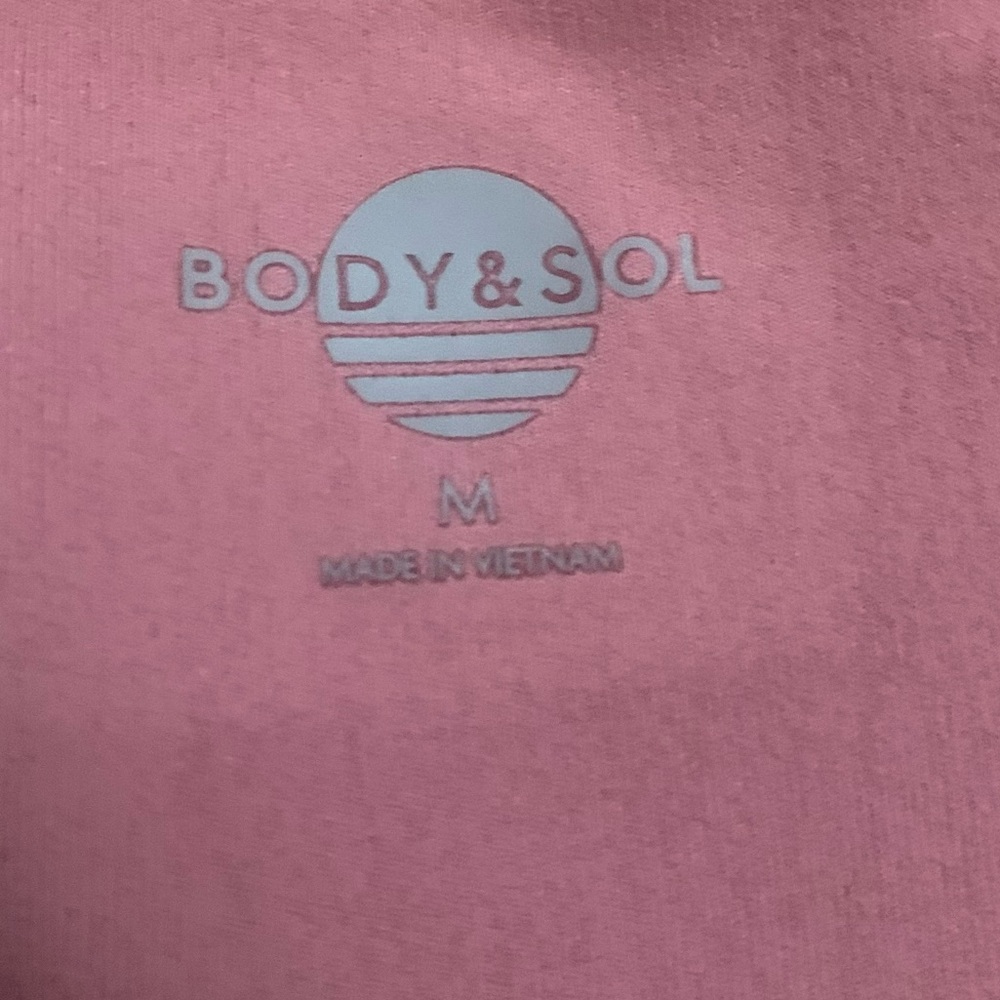 Body & Sol Pink Sports Bra Medium - Picture 3 of 4